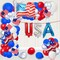4th of July Balloon Garland Arch Kit Veterans Day Decorations Red White and Blue Balloon